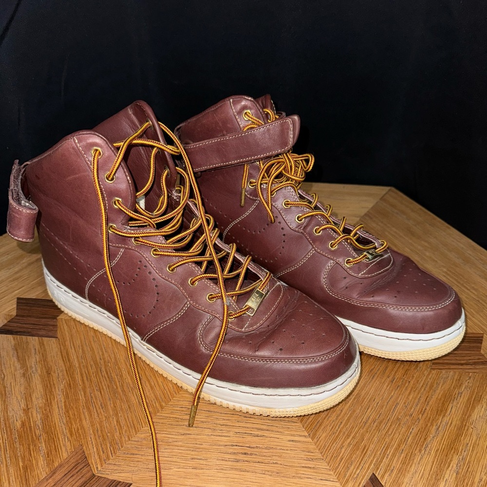 Nike Air Force 1 High LV8 07 Work Boot Brown Mens Size 13